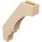 Ekena Millwork 3-inch W x 14-inch D x 18-inch H Balboa Rough Cedar Woodgrain TimberThane Knee Brace, Primed BRCUR03X14X18BOARCPR - alternate 4